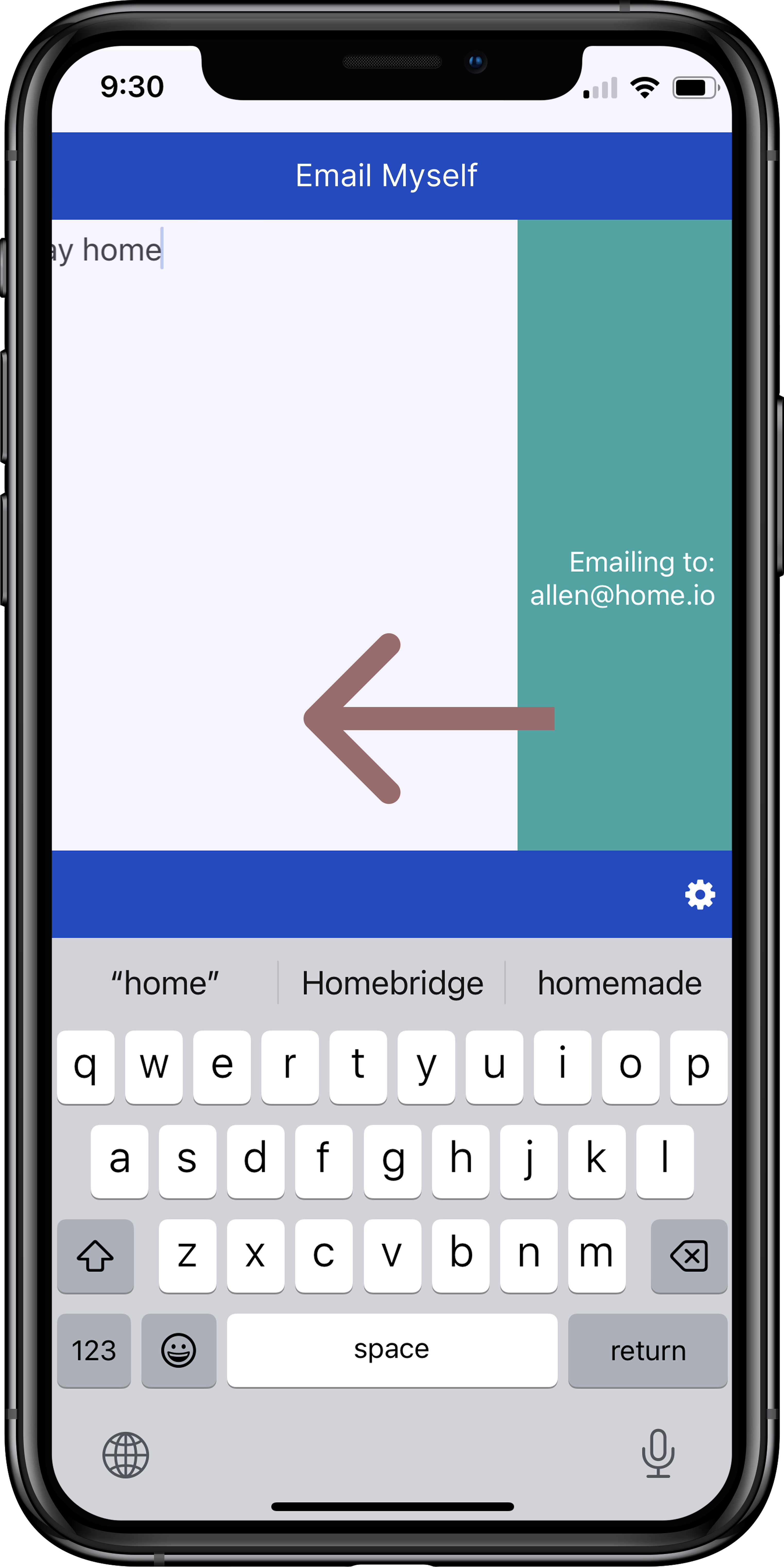 Email Myself App Screenshot 3